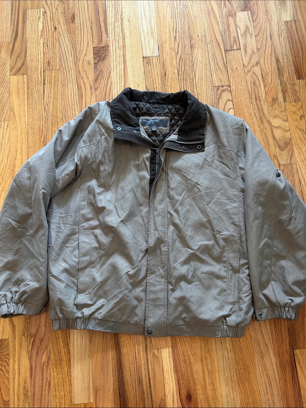 Men's Quilted Collar Casual Jacket - Gray